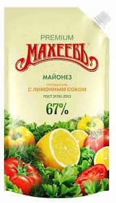 Майонез Махеев Провансаль с лимон соком 67% 380г