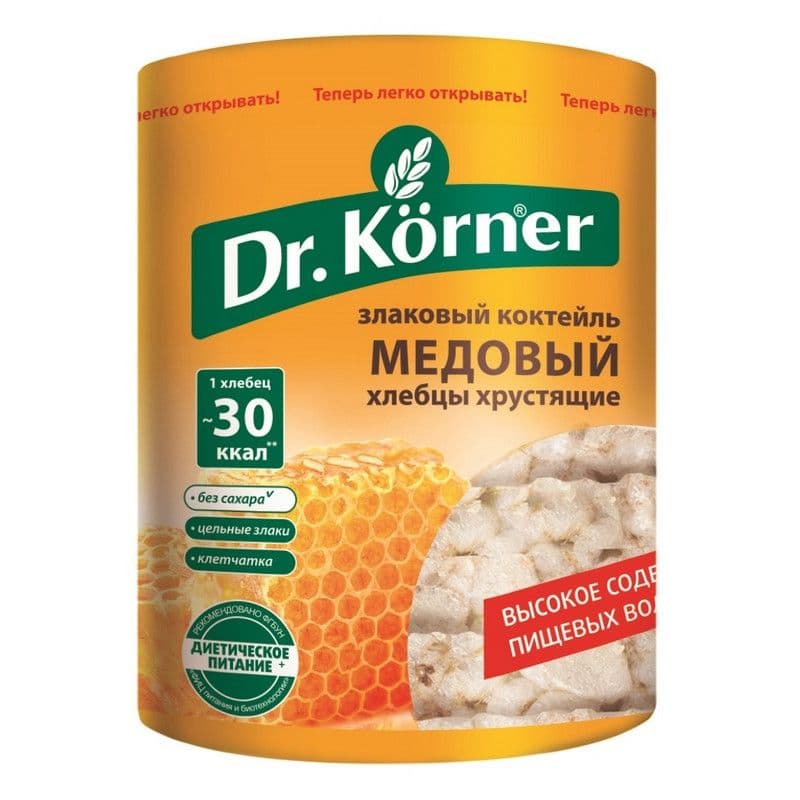 Хлебцы Злаковый коктейль медовый 100г Корнер