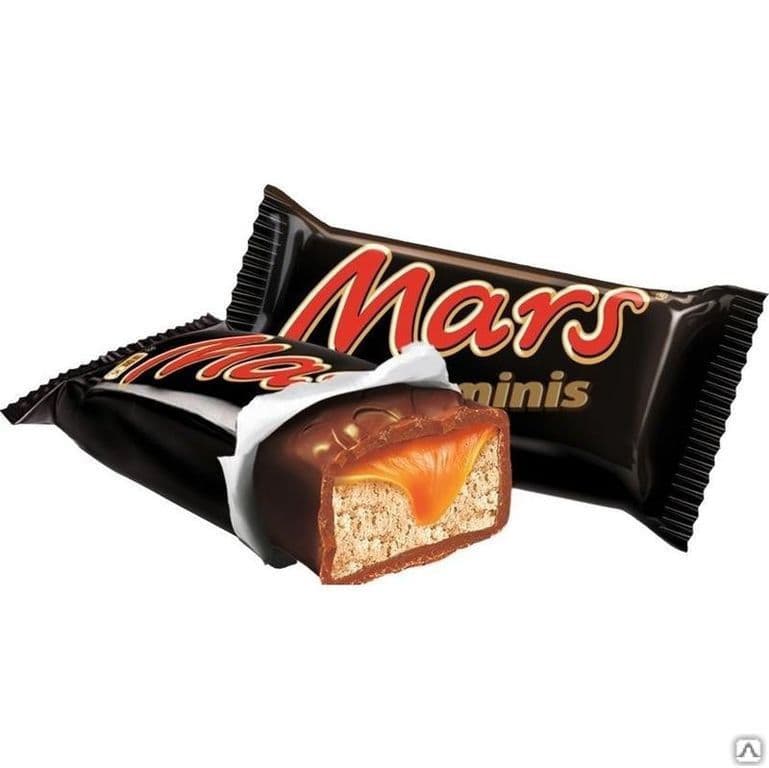 Конфеты Марс минис балк вес Марс