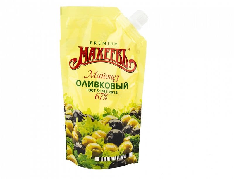 Майонез Махеев Оливковый 67% 190г-210г с доз