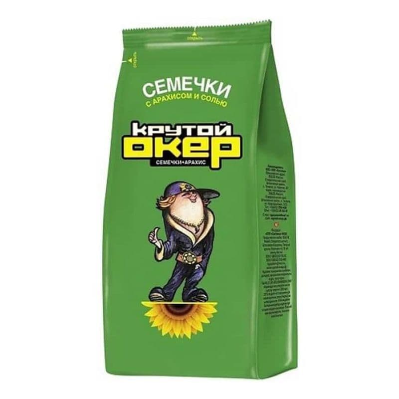 Семечки жареные Крутой Окер 150г с арахисом и солью