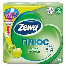 ЗЕВА Туал.бумага 2сл*4шт Яблоко