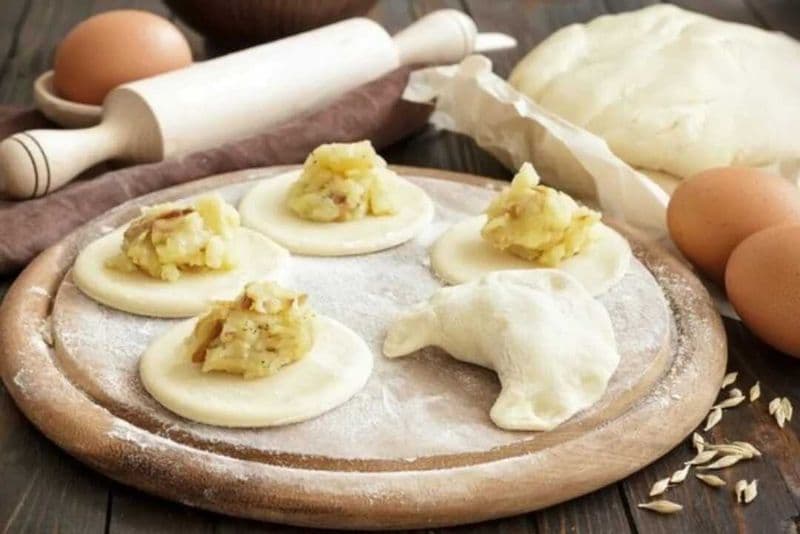 Вареники с картофелем Ручной лепки вес