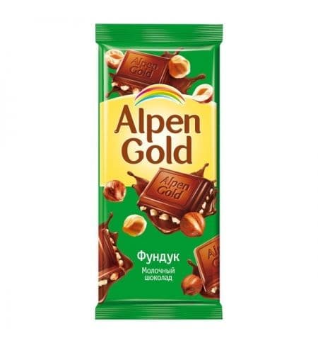 Шоколад АГ дробленый фундук 80г