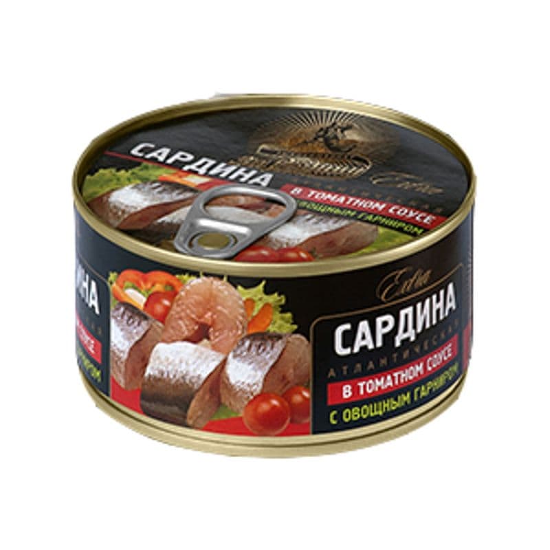 Сардина в т/с 185г с овощами с/к За Родину