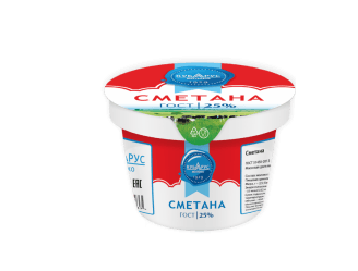 Сметана 25% 180г стакан БЗМЖ Кубарус