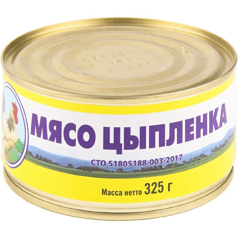 Мясо цыпленка в с/с 325г МСР СТО ОВА БМП