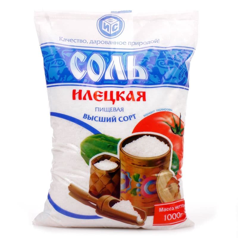 Соль №1 1кг т/у в/с Илецк