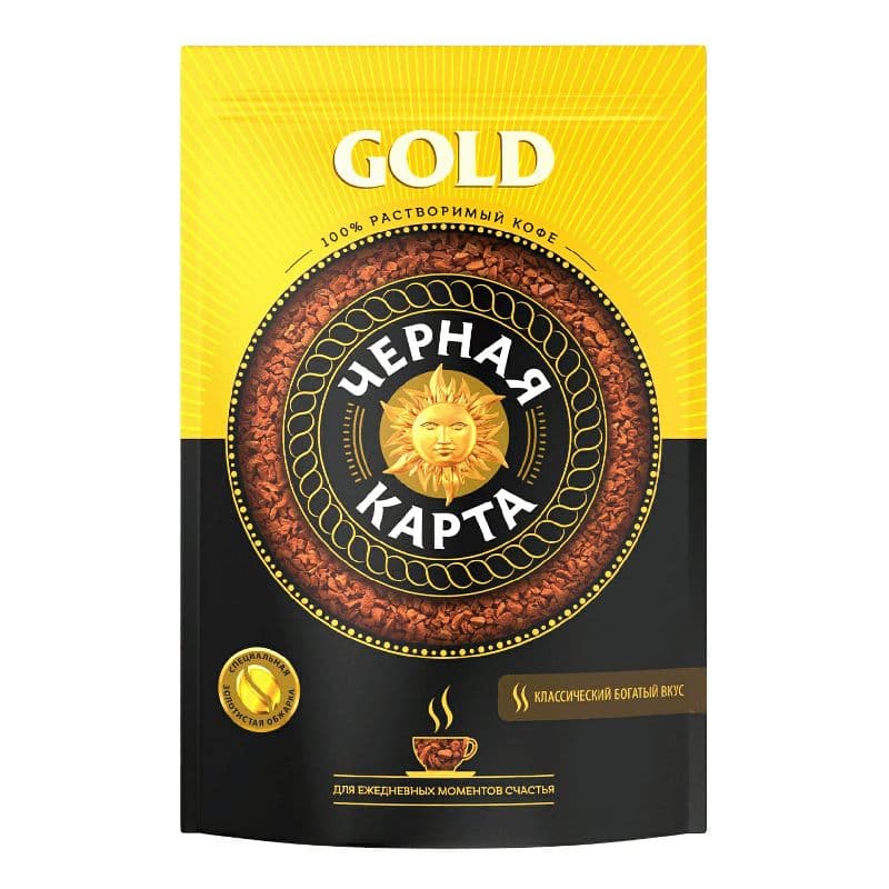 Кофе Черная Карта Голд 150г м/у