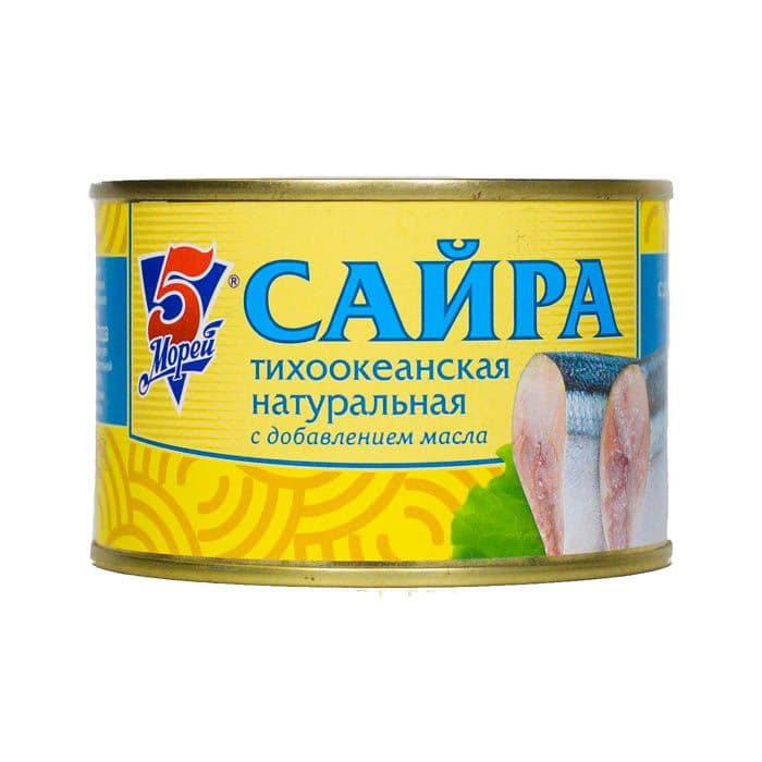 Сайра НДМ 250г Пять Морей