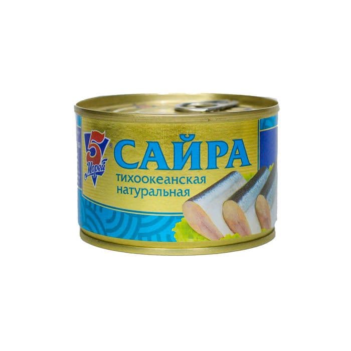 Сайра натур.245г Пять Морей
