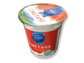 Сметана 25% 350г стакан БЗМЖ Кубарус