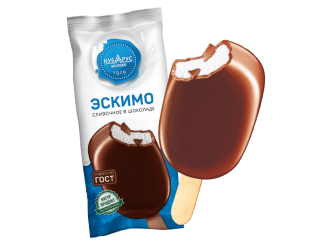 Мороженое Эскимо Сливочное на палочке 80г Кубарус[A]