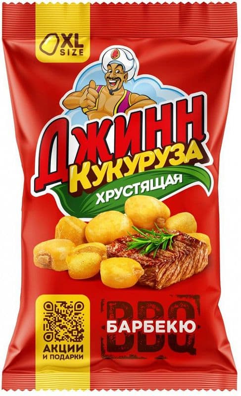 Кукуруза хрустящая Джинн 35г барбекю
