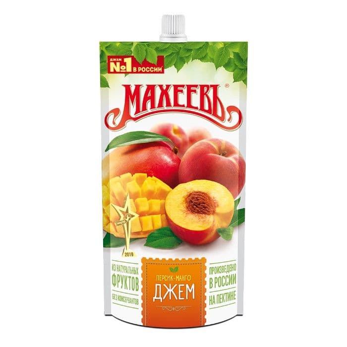 Джем Персик,Манго 300г м/у с доз Махеев