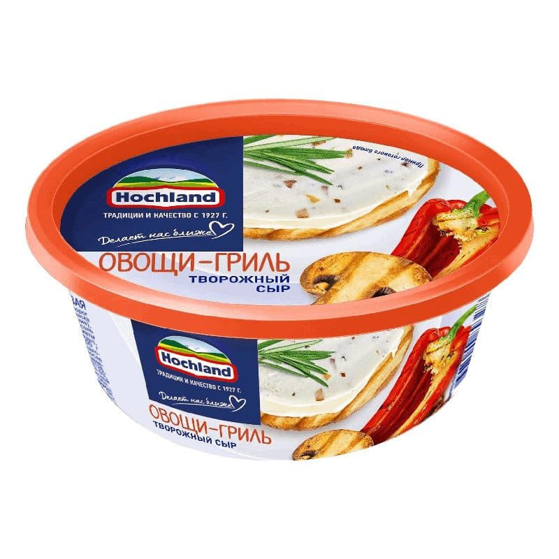 Сыр Хохланд творож.140г овощи-гриль ванночка