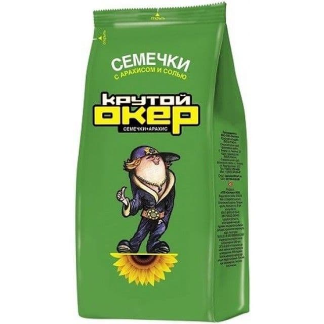 Семечки жареные Крутой Окер 80г с арахисом и солью