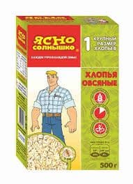 Хлопья Овсяные №1 500г Ясно солнышко