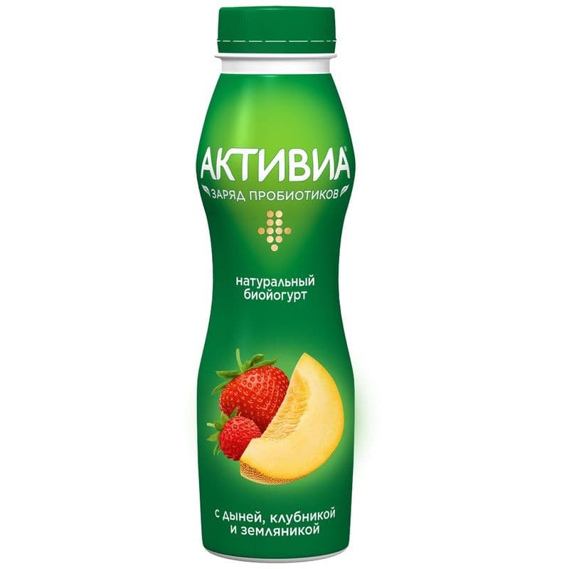 АктиБио Биойогурт 260г Дыня клуб земл. 1,5%