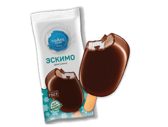 Мороженое Эскимо Двухслойное в глазури 80г Кубарус