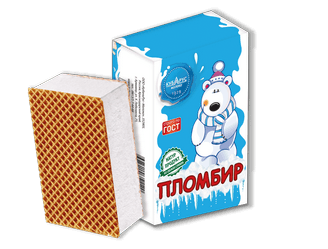 Мороженое Брикет в вафлях 90г Кубарус