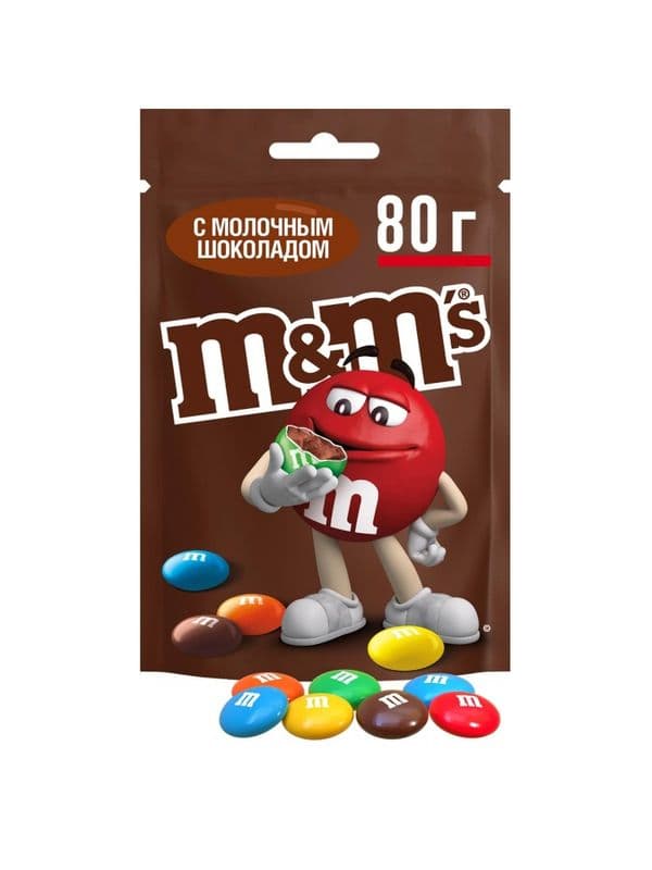 Драже М&М шоколадный 80г