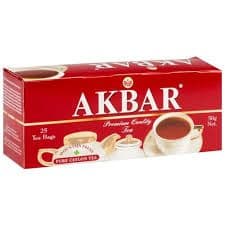 Чай Акбар Цейлон 25пак с/я красная пач