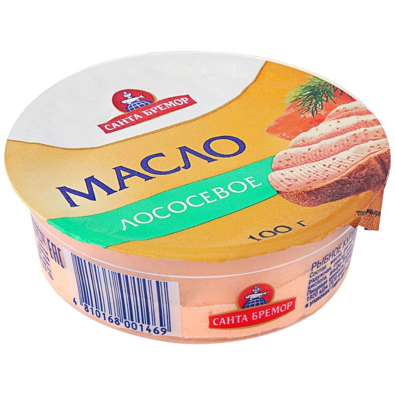 Масло лососевое 100г Санта Бремор