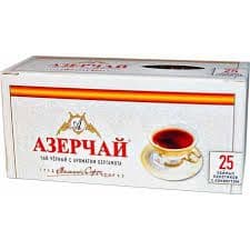 Чай Азерчай черный с бергамотом 25пак конверт