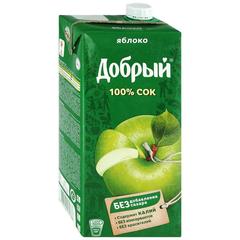 Сок Добрый яблоко 2л.