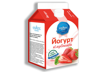 Йогурт фрук.клубника 1,5% 450г БЗМЖ  Кубарус