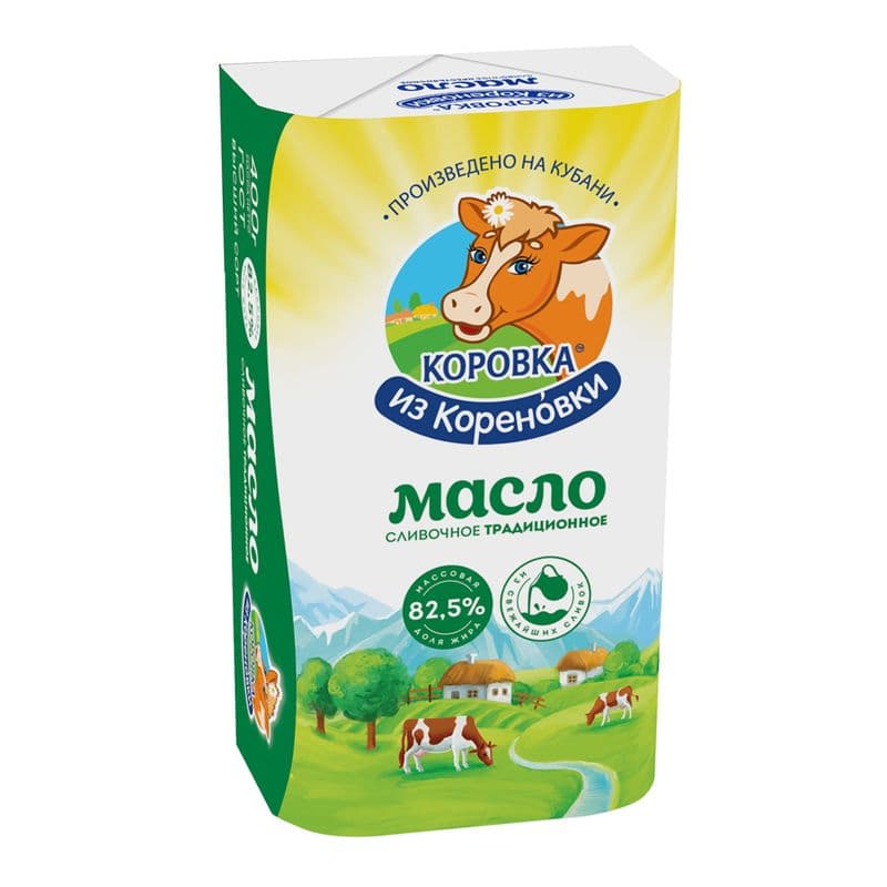 Масло слив. Традиционное 82,5% 400г КизК