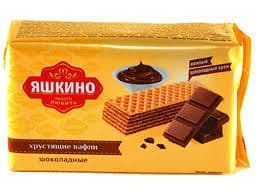 Вафли Яшкино 200г шоколадные