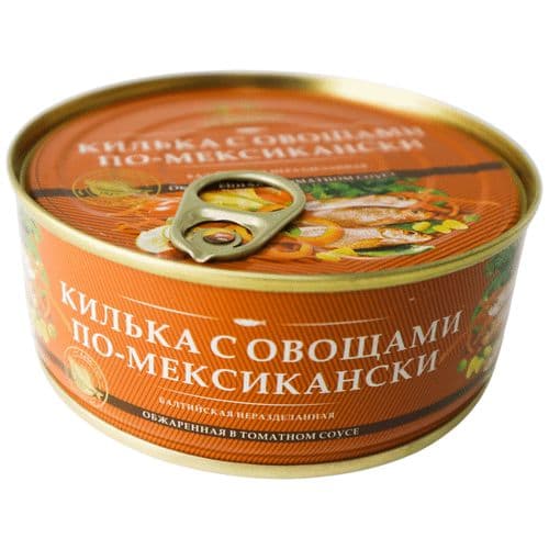 Килька в т/с обж.с овощами по-мексикански 240г с/к За Родину