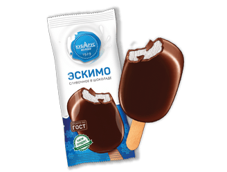 Мороженое Эскимо сливочное в глазури 80г Кубарус