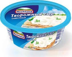 Сыр Хохланд творож.140 сливочный  ванночка