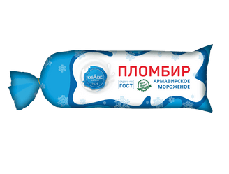 Мороженое Пломбир в пакете 450г Кубарус