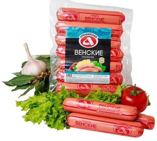 Сосиски Венские  с сыром  АМКК