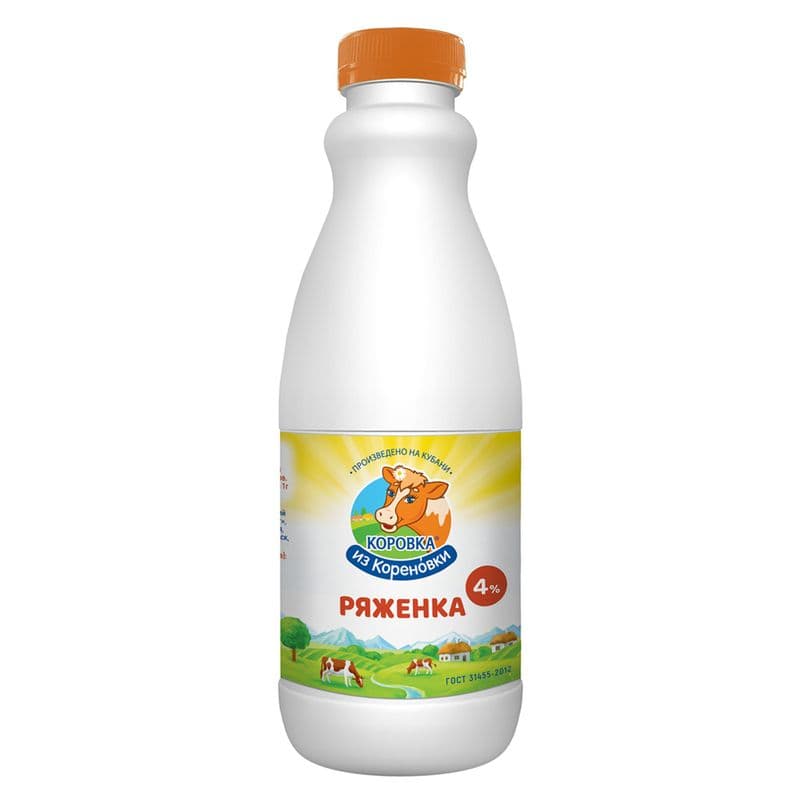 Ряженка 4% 900г ПЭТ КизК