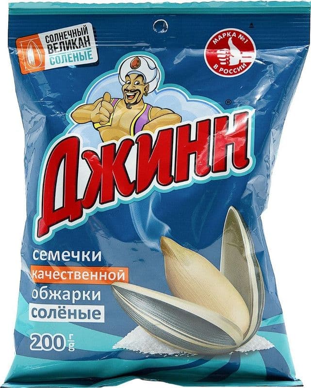 Семечки жареные Джинн 200г Солнечный Великан