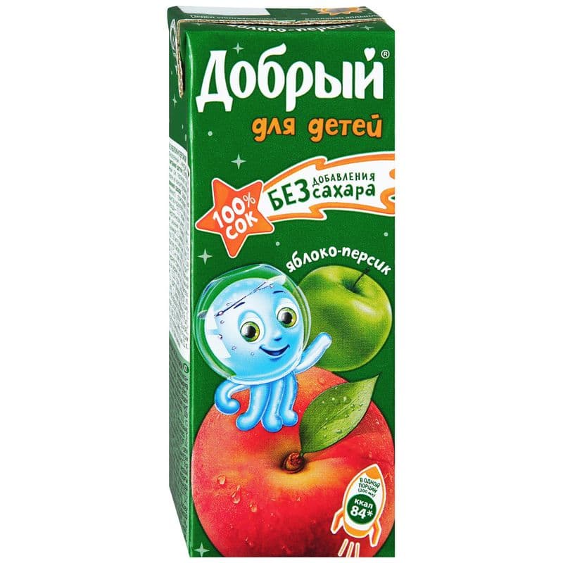 Нектар Добрый яблоко-персик 0,2л
