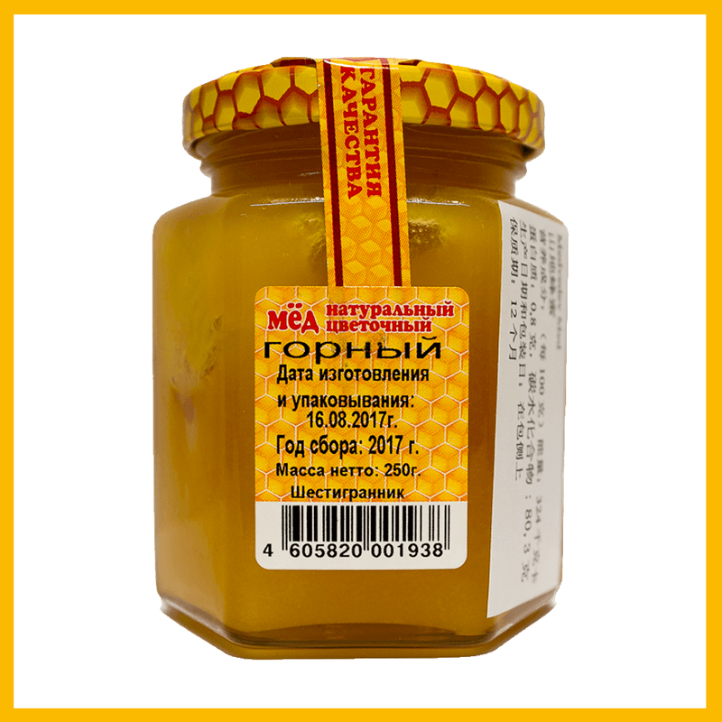 Мёд нат.Горный 250г с/б ЛПХ Пчелка