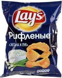 Чипсы Лэйс 140г сметана лук