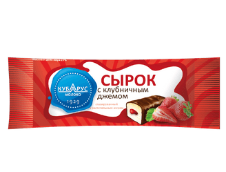 Сырок глаз.Кубарус Молоко клубника 45г*20   СЗМЖ