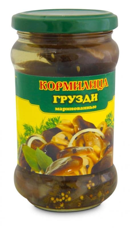 Грибы Грузди маринованные 370мл с/б Кормилица
