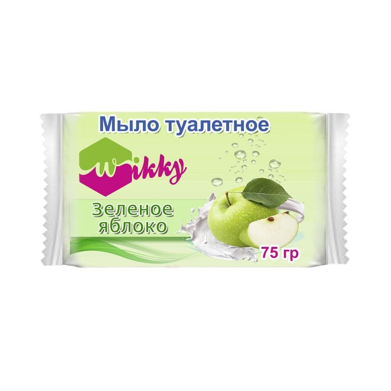 ВИККИ Мыло туалетное Зеленое яблоко 75г