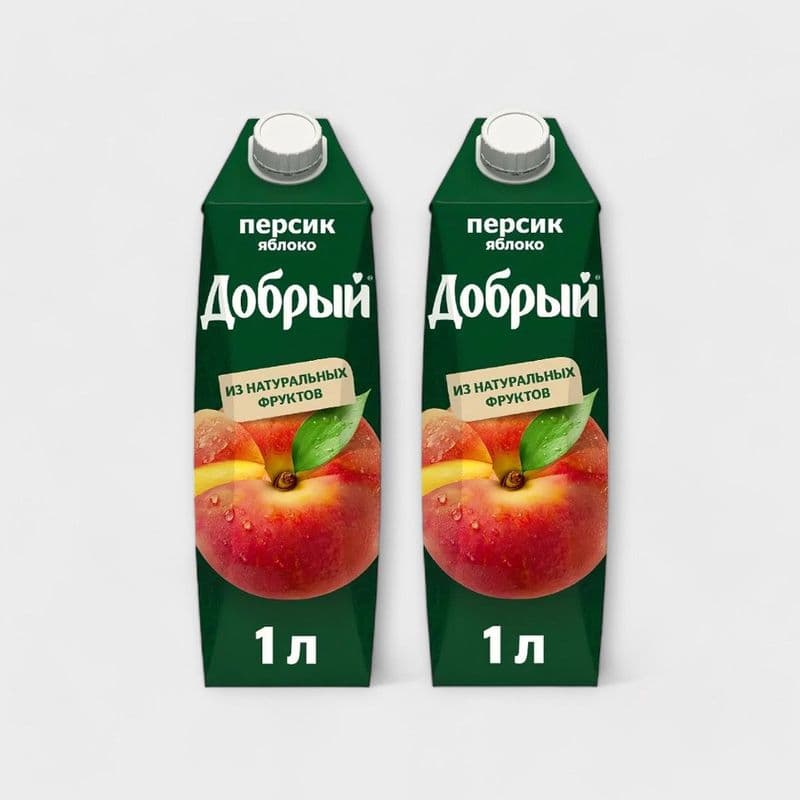 Нектар Добрый яблоко-персик 1л.