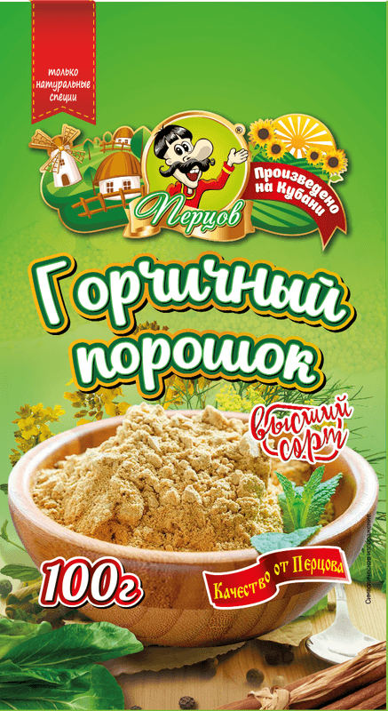Горчичный порошок 100г Перцов