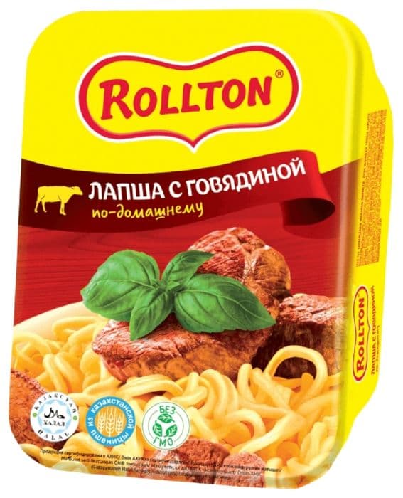 Лапша Роллтон по-домашнему говядина 90г конт