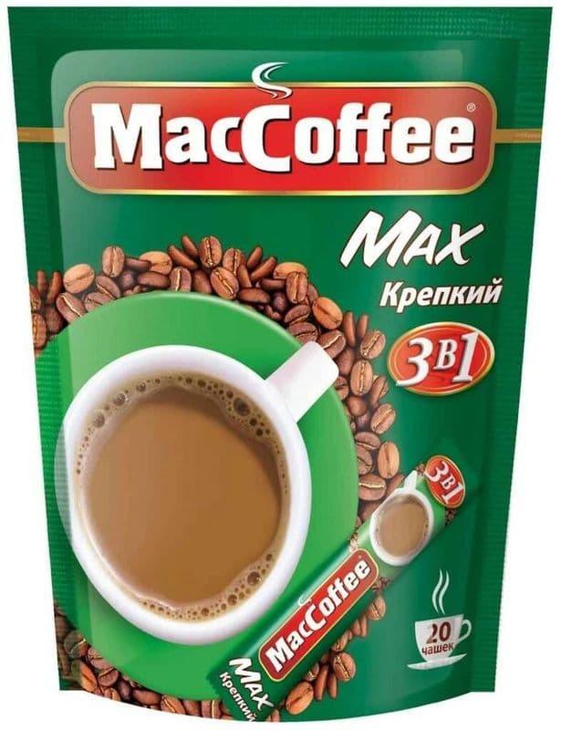 Кофе Маккофе МАКС 3в1 Крепкий 16г